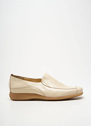 Mocassins bout carré talon plat jusqu'à 3cm beige GEO-REINO femme
