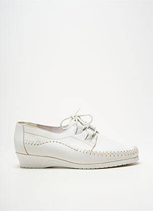 Derbies fermeture lacets talon plat jusqu'à 3cm blanc PEDI GIRL femme
