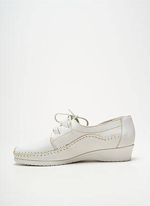 Derbies fermeture lacets talon plat jusqu'à 3cm blanc PEDI GIRL femme