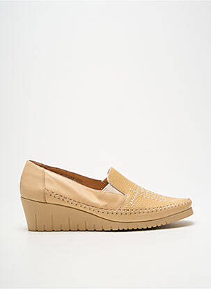 Mocassins voute plantaire talon de 4 à 6cm beige PEDI GIRL femme