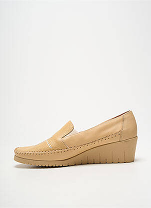 Mocassins voute plantaire talon de 4 à 6cm beige PEDI GIRL femme