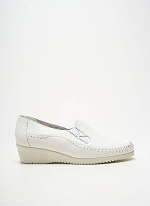 Mocassins voute plantaire talon de 4 à 6cm blanc PEDI GIRL femme