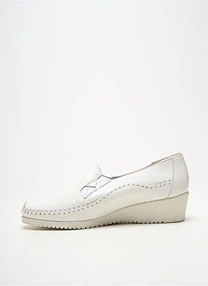 Mocassins voute plantaire talon de 4 à 6cm blanc PEDI GIRL femme