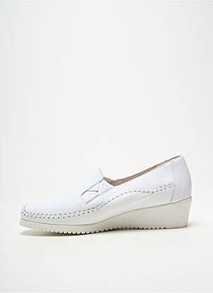 Mocassins voute plantaire talon de 4 à 6cm blanc PEDI GIRL femme
