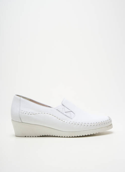 Mocassins voute plantaire talon de 4 à 6cm blanc PEDI GIRL femme
