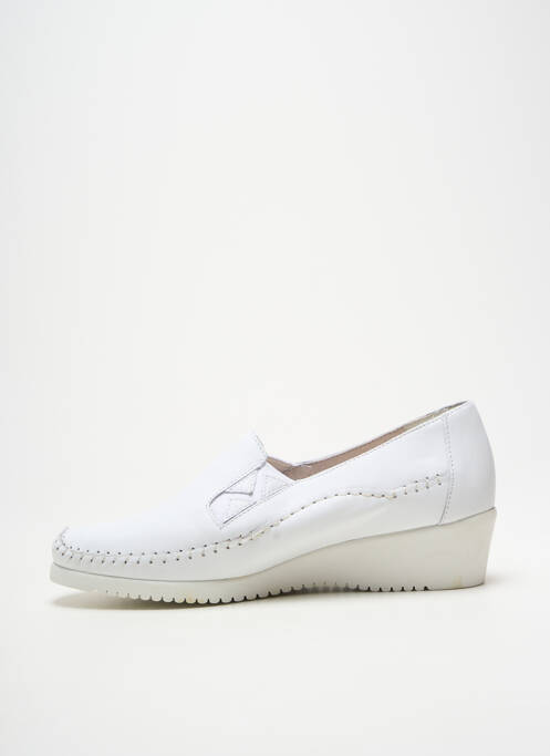 Mocassins voute plantaire talon de 4 à 6cm blanc PEDI GIRL femme