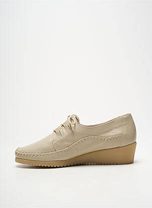 Derbies fermeture lacets talon de 4 à 6cm beige PEDI GIRL femme