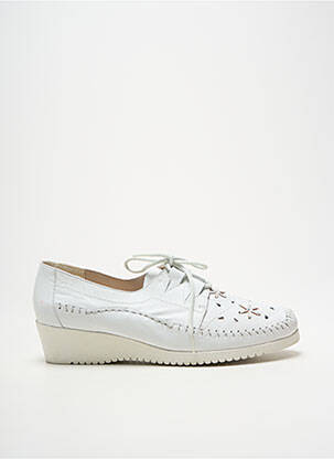 Derbies fermeture lacets talon de 4 à 6cm blanc PEDI GIRL femme