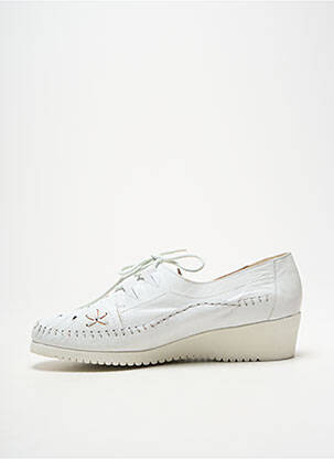 Derbies fermeture lacets talon de 4 à 6cm blanc PEDI GIRL femme