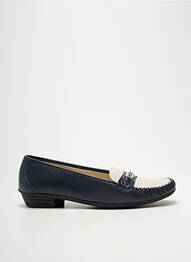 Mocassins matière lisse talon plat jusqu'à 3cm bleu BOISSY femme