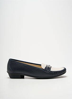 Mocassins matière lisse talon plat jusqu'à 3cm bleu BOISSY femme