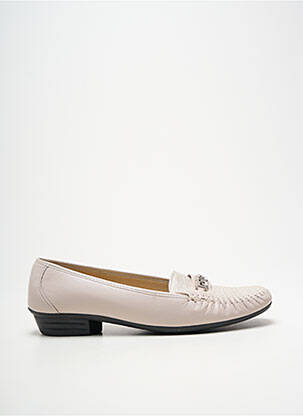 Mocassins bout rond talon plat jusqu'à 3cm beige BOISSY femme