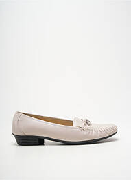 Mocassins bout rond talon plat jusqu'à 3cm beige BOISSY femme