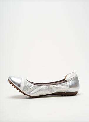 Ballerines type de semelle amortissante talon plat jusqu'à 3cm argent ELUE PAR NOUS femme