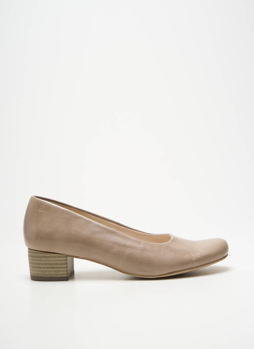 Escarpins talon bottier talon plat jusqu'à 3cm beige PEDI GIRL femme