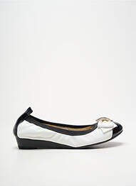 Ballerines type de semelle amortissante talon plat jusqu'à 3cm blanc ELUE PAR NOUS femme
