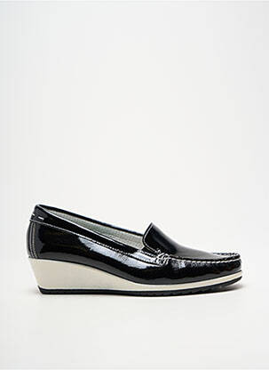 Mocassins matière lisse talon de 4 à 6cm noir ENVAL SOFT femme