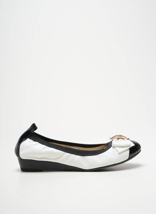 Ballerines type de semelle amortissante talon plat jusqu'à 3cm blanc ELUE PAR NOUS femme