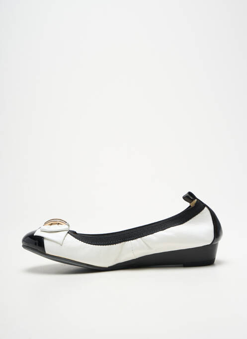 Ballerines type de semelle amortissante talon plat jusqu'à 3cm blanc ELUE PAR NOUS femme