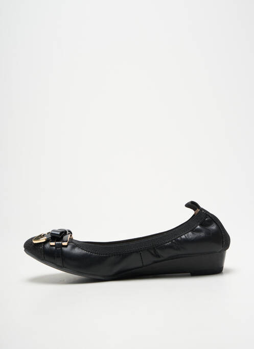 Ballerines tissage satiné talon plat jusqu'à 3cm noir ELUE PAR NOUS femme