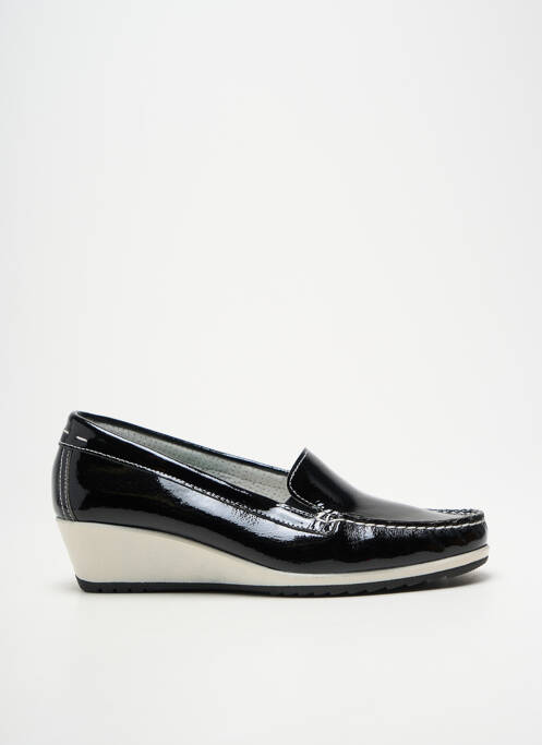 Mocassins matière lisse talon de 4 à 6cm noir ENVAL SOFT femme