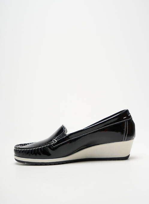 Mocassins matière lisse talon de 4 à 6cm noir ENVAL SOFT femme