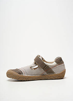 Sandales/nu pieds semelle amovible bout rond vert NOËL garçon