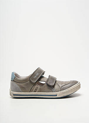 Sandales/nu pieds empiècements gris NOËL garçon