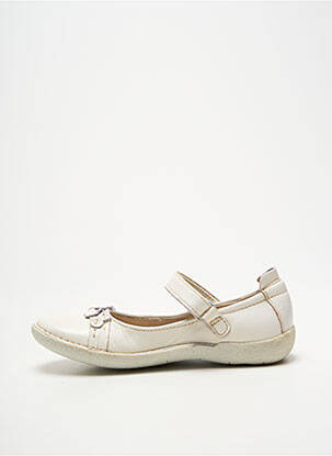 Ballerines semelle amovible bout rond beige NOËL fille