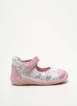 Bottillons fermeture scratch bout rond rose GARVALIN fille