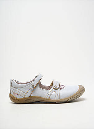 Ballerines semelle amovible bout rond gris NOËL fille