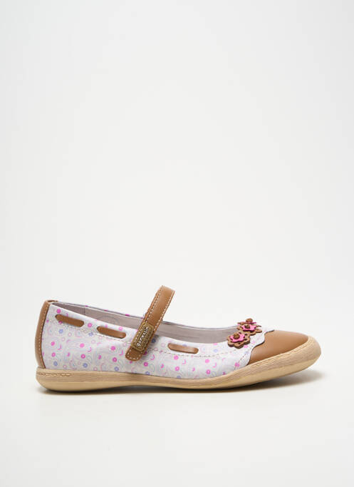 Ballerines semelle amovible bout rond rose GARVALIN fille