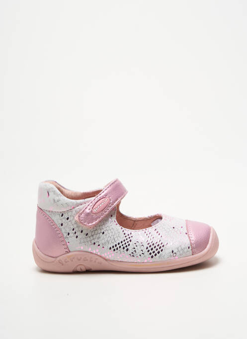 Bottillons fermeture scratch bout rond rose GARVALIN fille