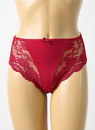Culotte tissage satiné rouge SASSA femme