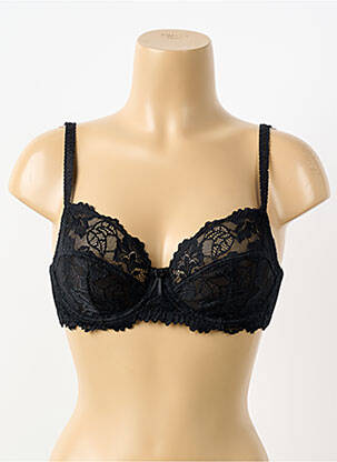 Soutien-gorge légère et transparente haut soutien-gorge emboitant noir PIEGE femme