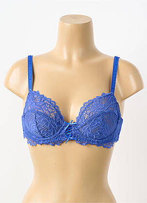 Soutien-gorge légère et transparente haut soutien-gorge emboitant bleu PIEGE femme