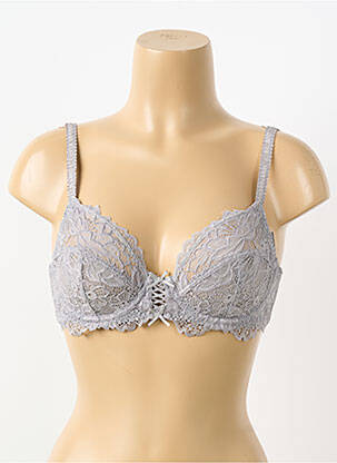 Soutien-gorge légère et transparente haut soutien-gorge emboitant gris PIEGE femme
