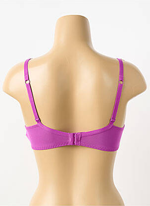 Soutien-gorge effet matière satinée haut soutien-gorge emboitant violet KOLLE SERRE femme