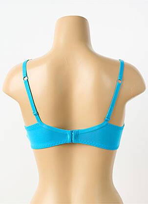 Soutien-gorge effet matière satinée haut soutien-gorge emboitant bleu KOLLE SERRE femme