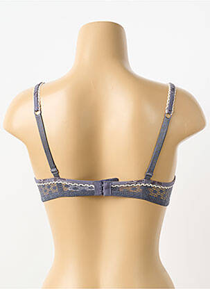 Soutien-gorge effet matière satinée haut soutien-gorge push-up gris SASSA femme