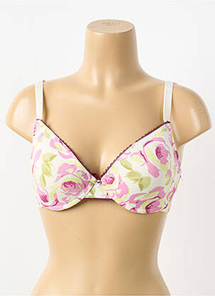Soutien-gorge effet matière satinée haut soutien-gorge push-up beige SASSA femme