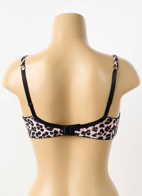 Soutien-gorge effet matière satinée haut soutien-gorge emboitant noir PIEGE femme