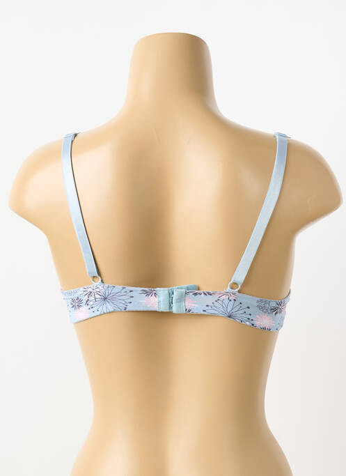 Soutien-gorge effet matière satinée haut soutien-gorge push-up bleu SASSA femme