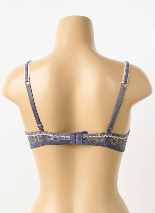 Soutien-gorge effet matière satinée haut soutien-gorge push-up gris SASSA femme