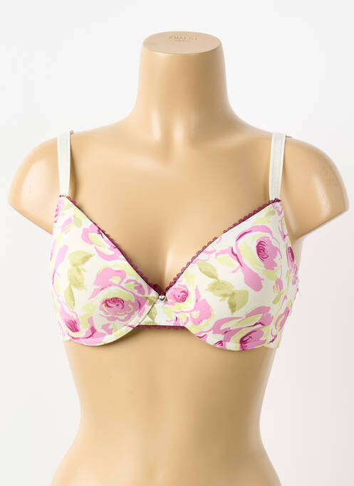 Soutien-gorge effet matière satinée haut soutien-gorge push-up beige SASSA femme