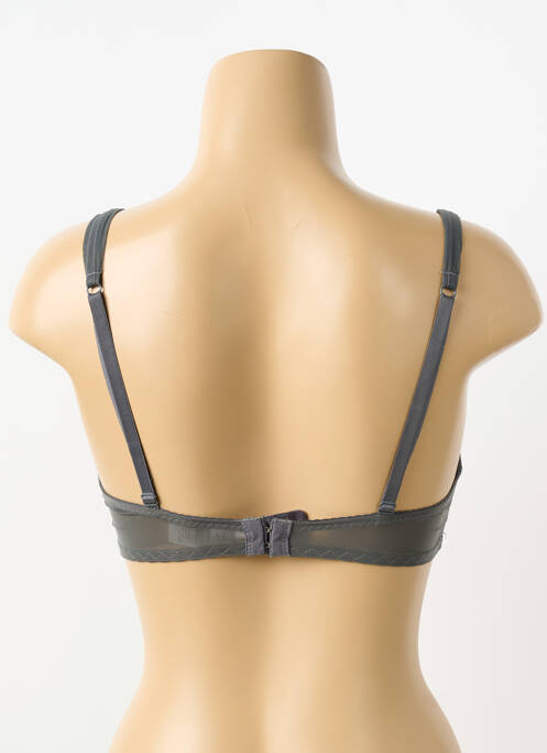 Soutien-gorge effet matière satinée haut soutien-gorge moulé gris KOLLE SERRE femme