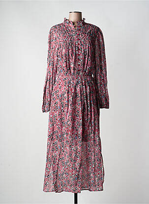 Robe longue manches longues manches longues rouge MARANT ETOILE femme