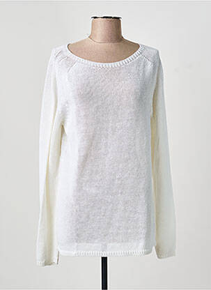 Pull coupe cintrée manches longues blanc MAXMARA femme