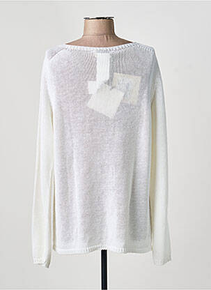 Pull coupe cintrée manches longues blanc MAX MARA femme
