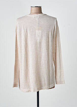 Top coupe fluide manches longues beige WHYCI MILANO femme